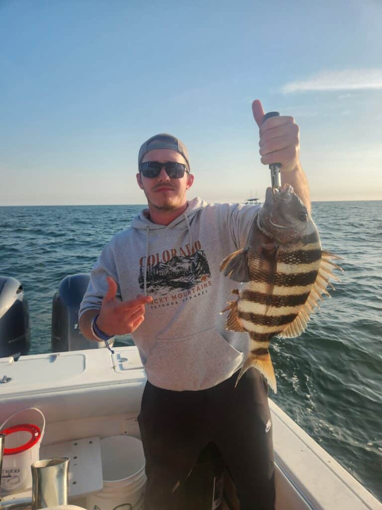 Sheepshead caught on Fish Finder 1 out of murrells inlet, SC
