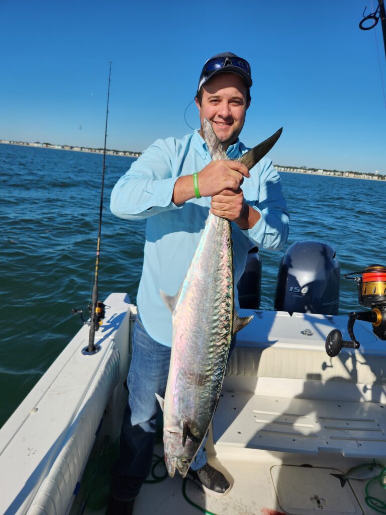 King mackerel while we fish in murrells inlet