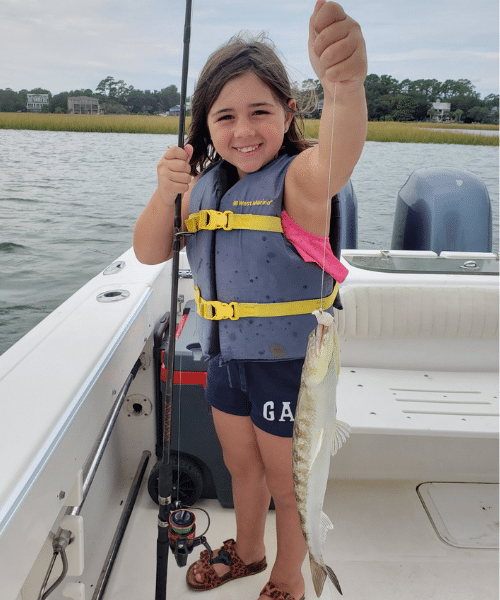 girl with fish